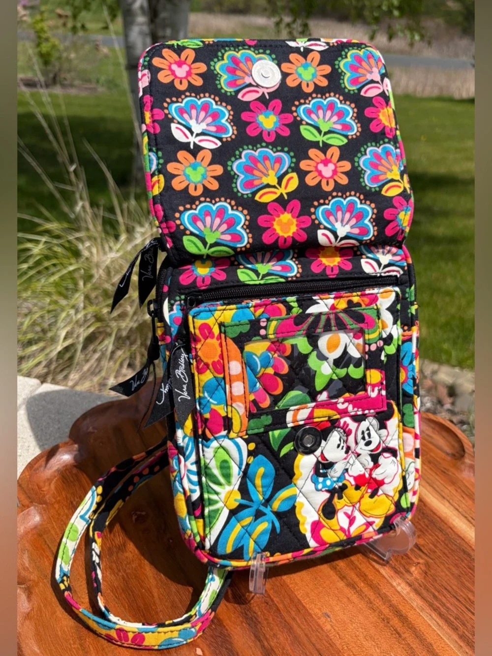 Disney Parks Vera Bradley Mini Hipster Crossbody “Midnight with Mickey” Like New